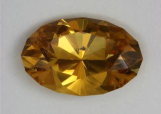 yellow gold dichroic oval.