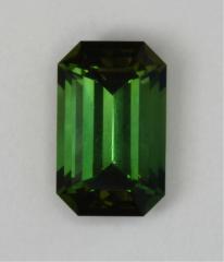 Closed ended classic green tourmaline