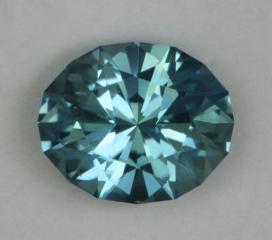 Nice clean, medium blue oval