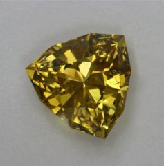 saturated yellow shield cut