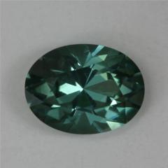 Darker pastel blue green oval