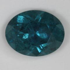 Exceptionally fine blue, hazy crystal oval