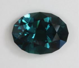 Darker blue with touch of green Nambian Oval