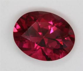 A smaller fine rich pink oval