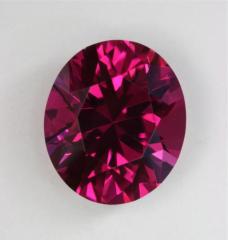 This is a great, medium rich toned, pink oval with visual impact.