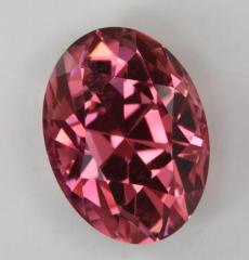A really nice fully involved pink to peach slider, oval