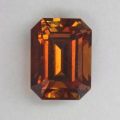 Bright,Flashy, Browned Orange, Dravite, Emerald Cut,