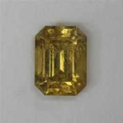 Included honey dipped yellow emerald cut.