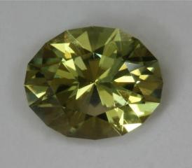 Smaller yellow green oval