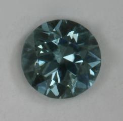 Steely blue dot of color