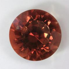Large deep round with twelve mains, orange (yellow/rust), Del Gado