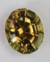 Large,Deep, Golden, Shifting to Greenish, Oval