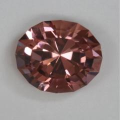 Very pleasant medium pastel pink oval