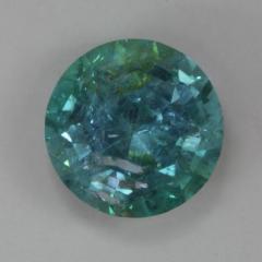 A fine, evenly included, medium blue, curpian round