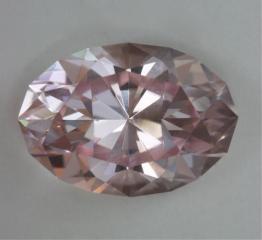 bright pastel pink oval