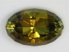 Olive green oval tourmaline