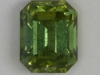 Grass Green with feather emerald cut