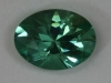 Bright bluish green oval