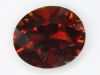 Dark toned, flash diven golden orange color, oval