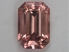 Smaller Bright Crisp Peach Pink Emerald Cut.