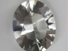 Possibly heated colorless oval.