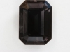 Dark, but not dense gray emerald cut.