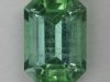 Included, bright, blue green to apple green emerald cut, cuprian.