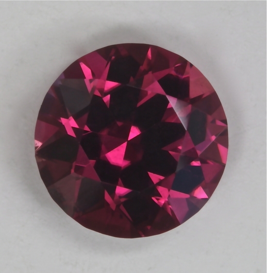 eye clean medium dark pink droplet of color. #3