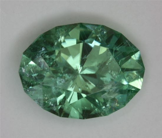 Included bright blue green oval cuprian.