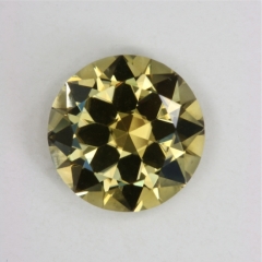 A very nice light yellow, cuprian, round  #644