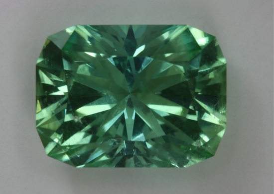 Included on the side of the crown, top grade sea foam, Barion cushion  #674