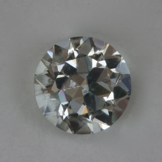 pale blue to colorless included round.  #702