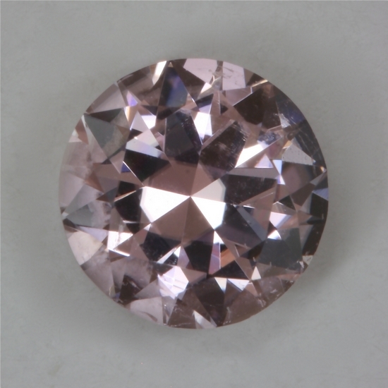 Lightly toned baby pink round from Afghanistan