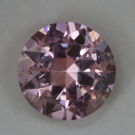 Slightly included, bright baby pink round Afghanistan