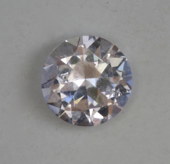 Colorless tourmaline, achroic, from Afghanistan, round