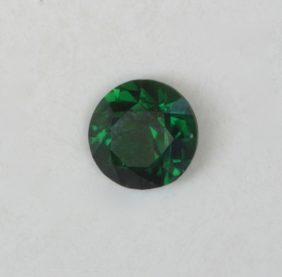 chrome tourmaline green dot of color.