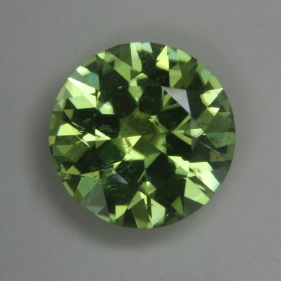 Bright, well saturated, yellow green, cuprian droplet of color  #174