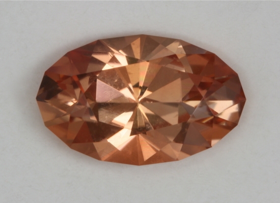 A fine pastel peach, long ratio, oval. #236