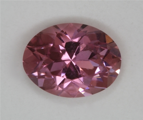 Bright flashy light pastel baby pink oval  #256