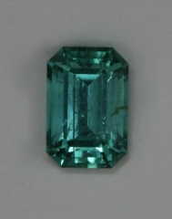 Bright blue green included emerald cut  #356.