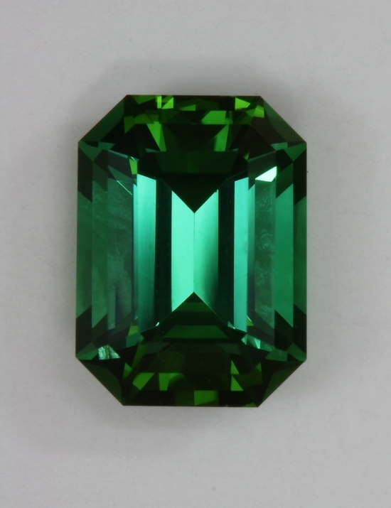 Completely open, blue green, dichroic emerald cut, Afghanistan  #432